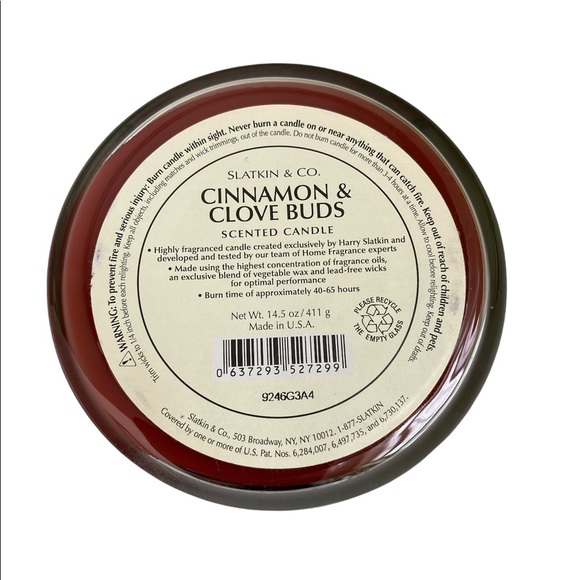 Vintage Slatkin & Co cinnamon and clove buds candle 3 wick discontinued Size OS - Picture 5 of 7